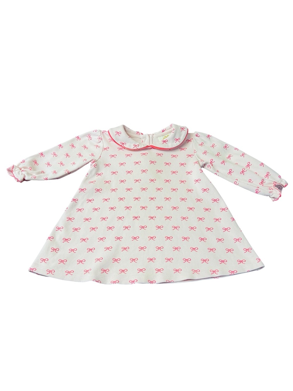 The Beaufort Bonnet Company Light Pink  Dress or Top with Pink Bow Print Size 2T
